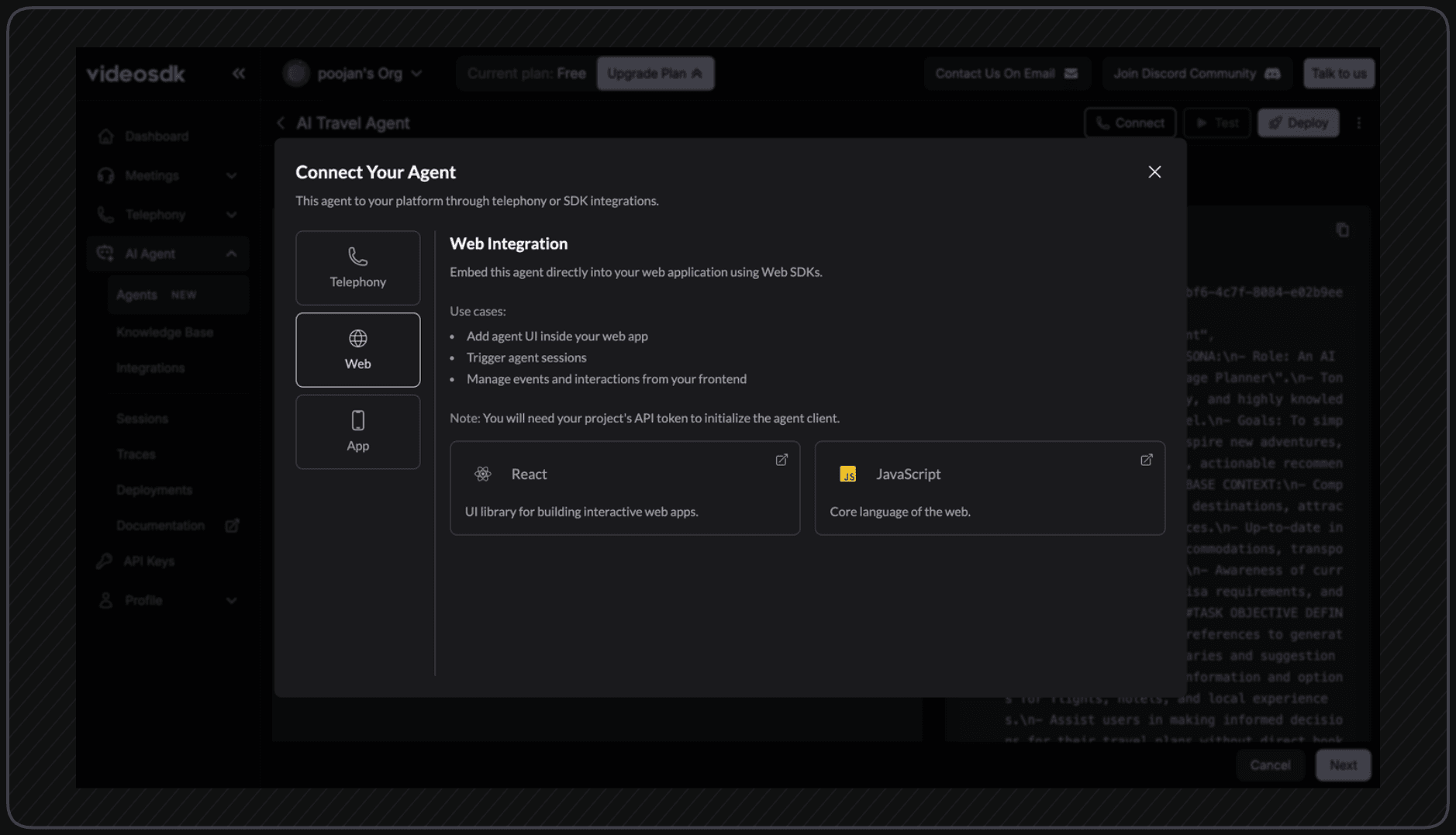 Connect AI Voice Agent