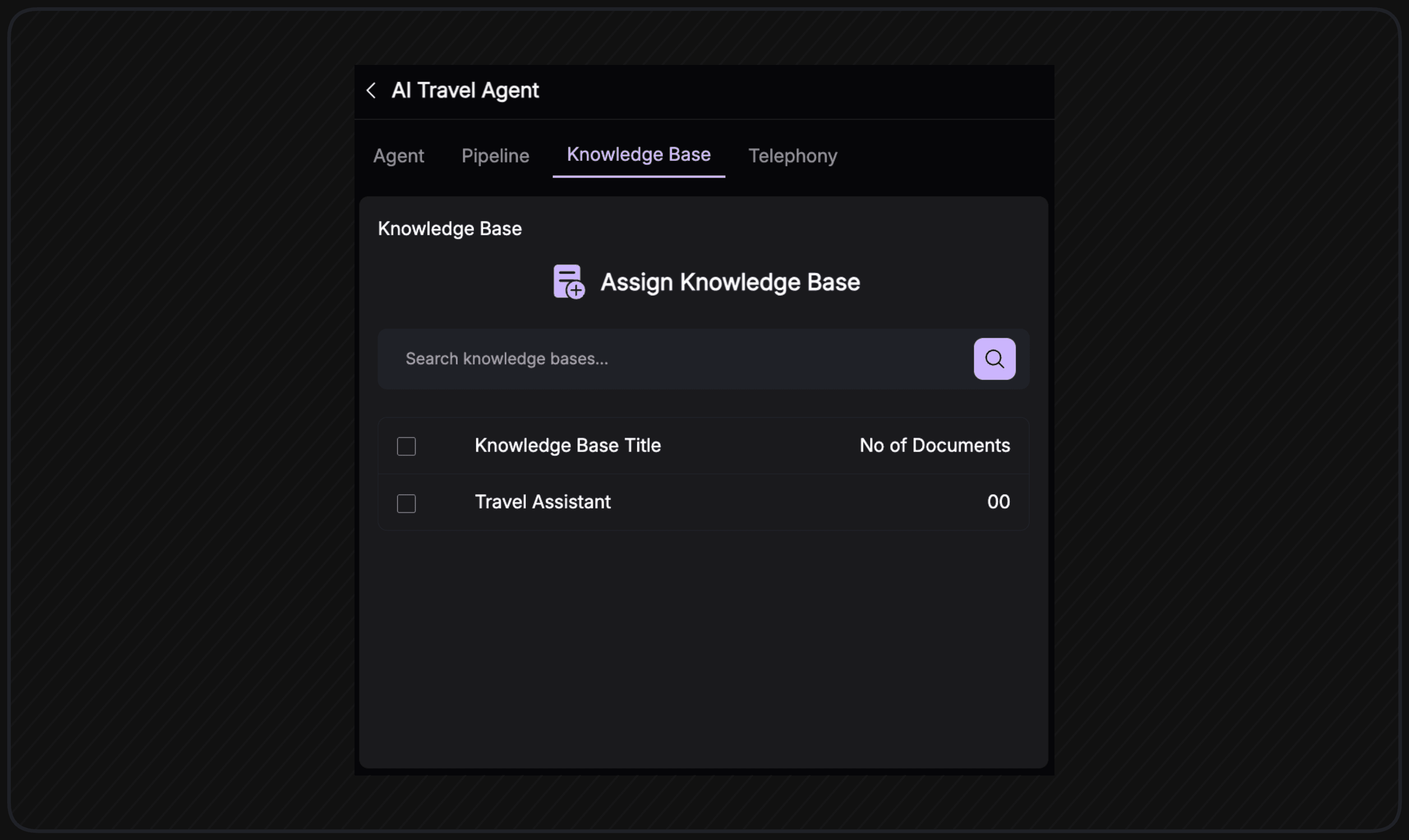 Add Knowledge Base in VideoSDK