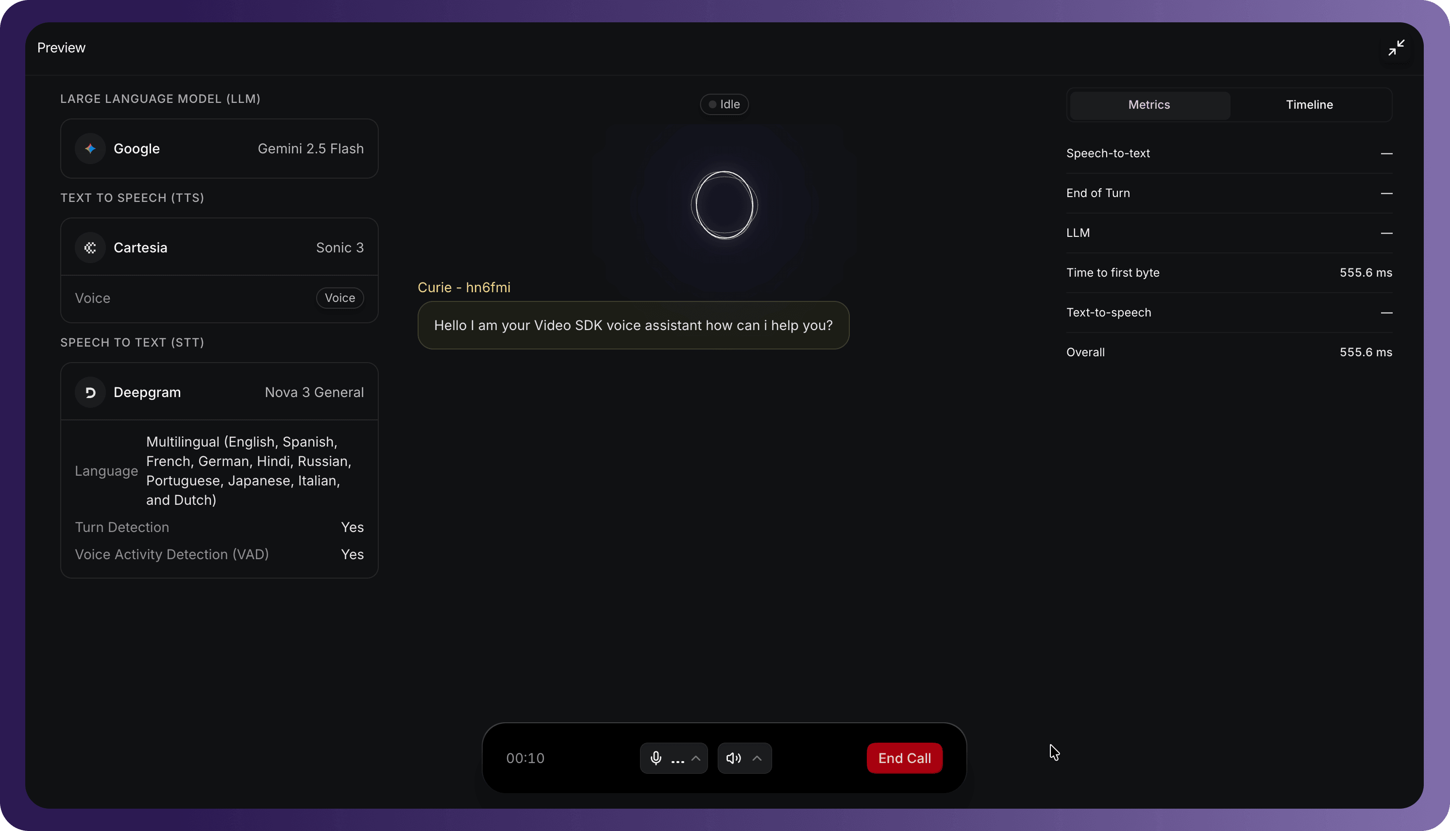 Test AI Voice Agent
