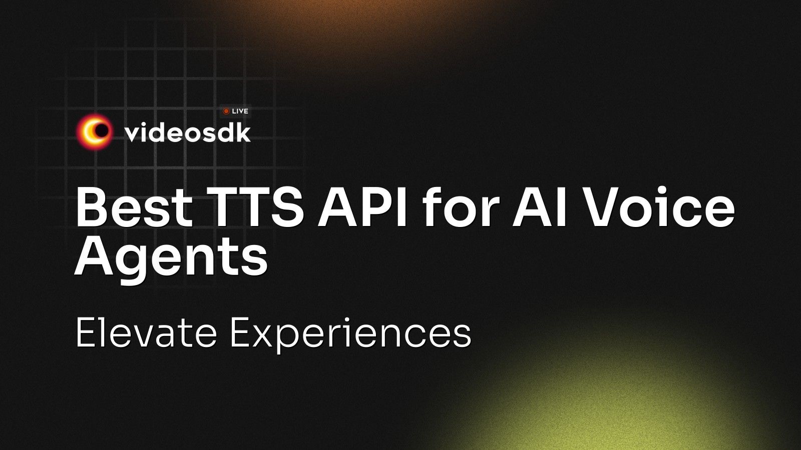 Best TTS API for AI Voice Agents: Elevate Experiences - VideoSDK