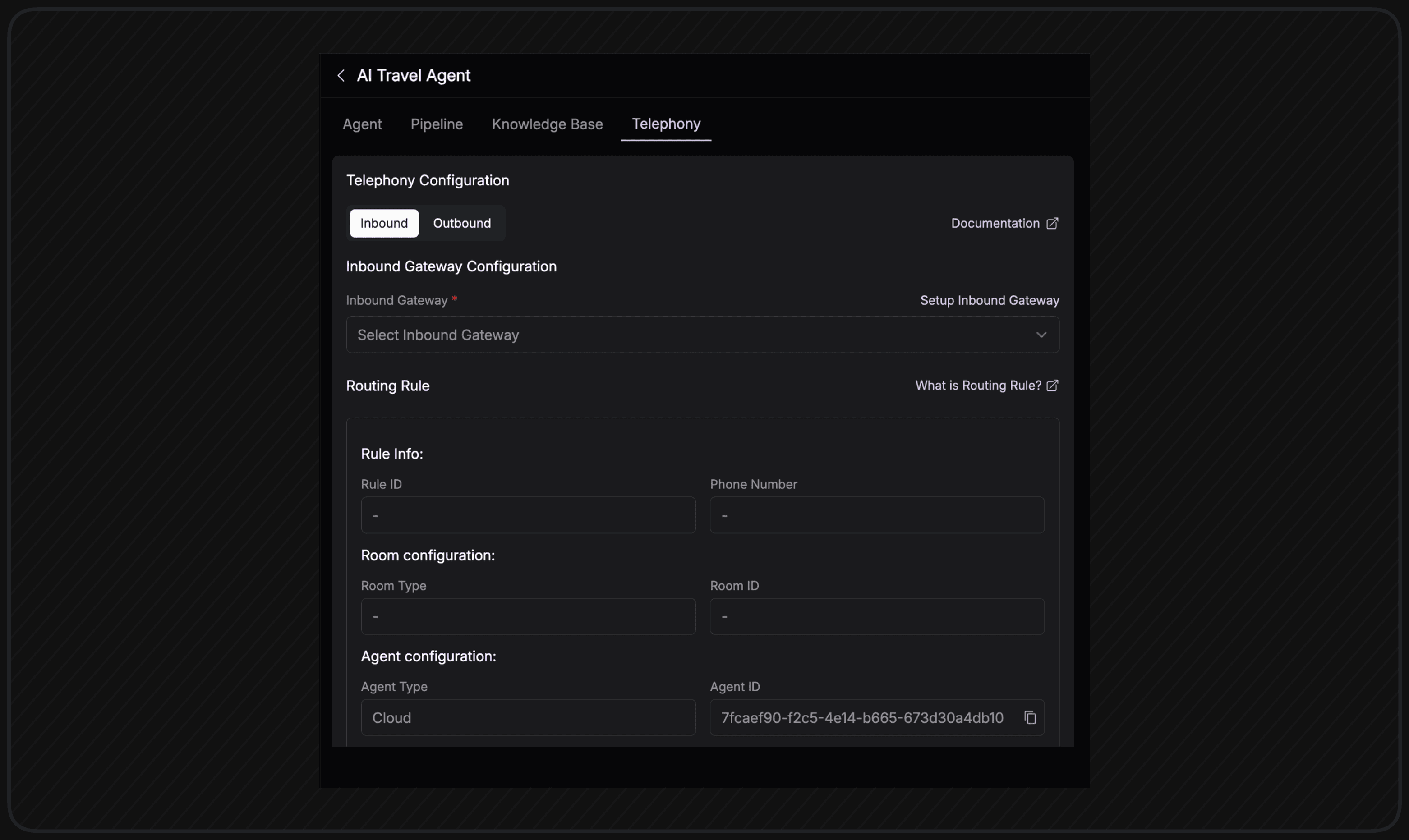 Telephony Configuration